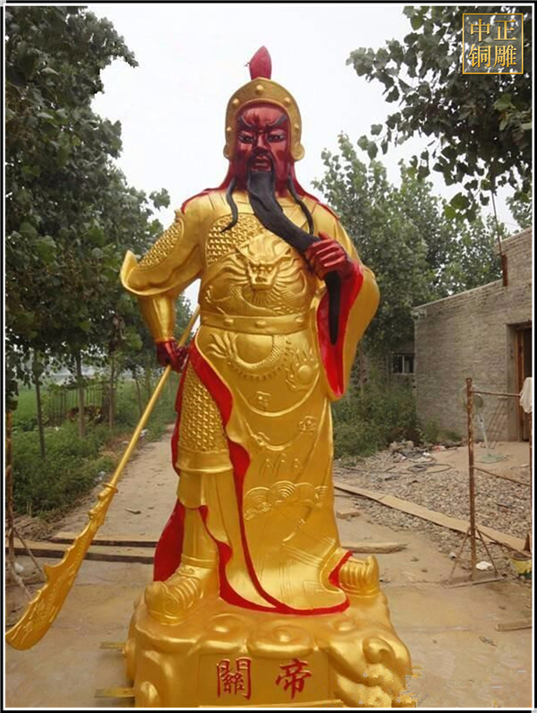 大型紅臉關公鑄造